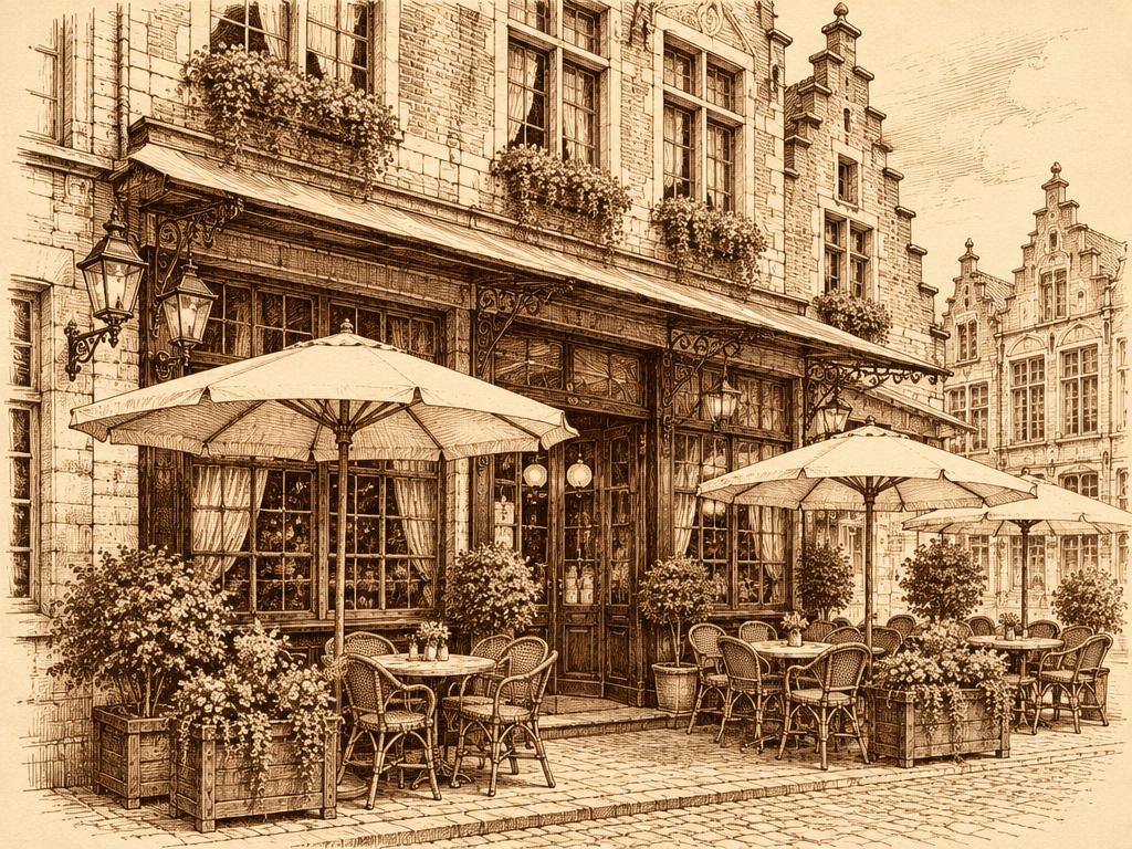 De gevel van Brasserie St Anneke met terras